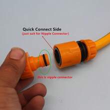 5pcs Garden Hose Connector Accessories, 1/2 Inch Water Gun Flow Connector, Universal Hose Adapter With Water Flow Control, Quick Connect Connector, Suitable For Outdoor Garden Watering, Car Washing, Patio Cleaning, Hose Connection Accessories - A - View 5