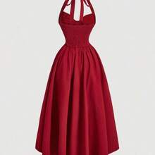 Women Short Dresses - Yellow - View 3