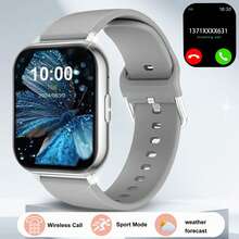 Brand New Unisex Smartwatch With 1.83-Inch Full Touch HD Screen, Supports Wireless Calling, SMS Notifications, Alarm, Multiple Sports Modes, Remote Camera Control, Music Playback And More. Compatible With IOS And Android Smartphones. Perfect Gift For Valentine's Day, Easter, Mother's Day, Father's Day, Halloween, Thanksgiving And Christmas. - Multicolor - View 14