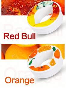 1pc Flavor Pods For Bottle, Fruit Fragrance Rings For Water Bottle Flavor Pods Creative Water Cup Scented Pods For Outdoor Sports- Oval - Multicolor - View 12