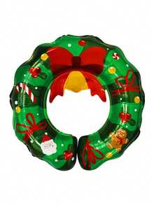1pc Christmas Bell Wreath Aluminum Foil Balloon, Extra Large Red Bow, Santa Claus Head, Gingerbread Man, Candy Cane, Red Berries, Small Gold Ball Print Pattern, Suitable For Christmas Party Decoration Atmosphere Props - View 7