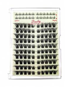 Desliy 4-In-1 Eyelash Cluster Set, Includes Cluster False Eyelashes (Upper And Lower Lashes), Eyelash Glue (Bonding And Sealing), Remover, Tweezers, Suitable For Beginners DIY At Home, Applicable For Wedding/Daily/Travel/Gift, Single Cluster False Eyelashes - Mint Green - View 15