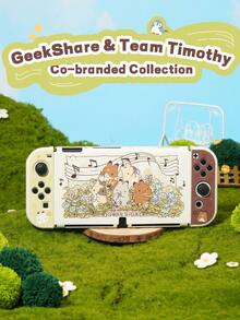 GeekShare Cute Team Timothy Co-Branded Protective Case Compatible With Switch OLED - Multicolor - View 4