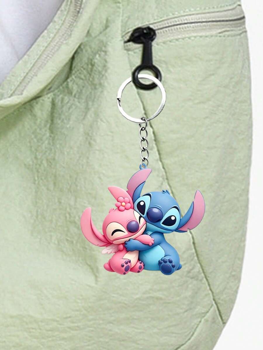 Asmodee Cartoon Couple Keychain, Exquisite Resin Pendant, Fashionable Portable Hanging Decoration, Suitable For Backpacks And Handbags - Multiple Styles - View 1