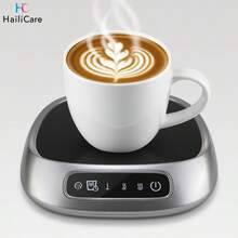 Hailicare Constant Temperature Cup Warmer, 3-Level Temperature Control, Office And Home Use, Touch Control, Timer, USB Powered, Christmas Gift (Warm Only) - Black - View 1