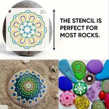 36pcs Mandala Pattern Stencil Set - Durable PET Plastic Material, Reusable And Easy To Clean, Suitable For Home Decor And Craft Projects. - 36 Sheets - View 4