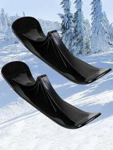 2pcs Adult Ice Skating Scooter Sled Board Skiing Accessories Dual-Use Skiing Vehicle Two-Wheel Skateboard - Multicolor - View 3