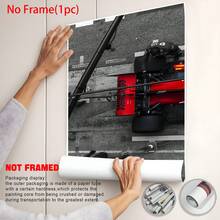 3pcs Decorative Racing Art Prints Unframed Modern Racing Car Prints Vertical Indoor Decor Suitable For Home Bedroom Living Room Office Decoration Graduation Gift - 3PCS - View 4