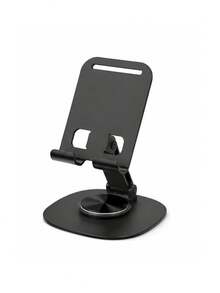 Metal Phone Stand Portable Phone Tablet Desktop Support Stand Tablet Holder Foldable 360 Degree Rotation, Adjustable Angle Support, Charger Compatible - Phone Stand - View 13