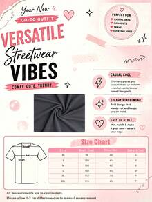 Summer New Women's Regular Length Knit Fabric T-Shirt With Positive & Happy Quotes, Minimalist & Fashionable Casual - Dark Grey - View 10
