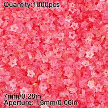 1000pcs 7mm Dual-Color Acrylic Flower Beads, Handmade DIY Jewelry Making Bracelet Necklace Pendant Accessories Semi-Finished Materials - Acrylic Flower Beads - View 9