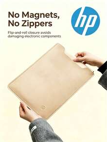 HP Cream Style/Minimalist Laptop Sleeve, Shockproof & Scratch-Resistant, Thin & Snug Fit For Bare Machine Feel, Universal For 14" & 16" Laptops, Convenient For Business Trips & Travel - View 1