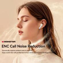 Monster Airstar A03 Wireless In-Ear Earbuds, Bluetooth 6.0, Supports ANC/ENC Spatial Noise Cancellation, Hi-Res High Resolution Audio & LDAC Dynamic Bass, 13mm Driver Unit, Smart Touch Control, Ultra Low Latency, Suitable For Gaming/Sports - View 6