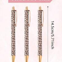3 buah/Set Pulpen Motif Leopard Acak, Desain Dapat Ditarik, Berbagai Motif, Pulpen Cetak Minimalis, Cocok untuk Pernikahan, Pesta, Penggunaan Sehari-hari, Hadiah, Hadiah Hari Valentine yang Sempurna untuk Teman dan Keluarga - Beraneka warna - View 6