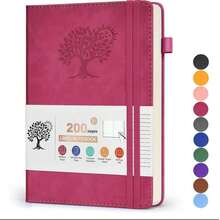 Premium Leather Notebook, Lined Paper, A5 Size, Suitable For Work, Notes, Business, Travel, Daily Journaling, 200 Pages 100gsm Inner Paper (5.9" X 8.4") Back To School Supplies - A - View 7