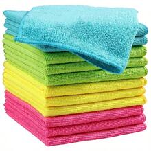 30pcs/Pack Multi-Color Microfiber Cleaning Towel Set - Multiple Quantities Available, Suitable For Kitchen, Bathroom, Home, Household Use - Multicolor - View 10