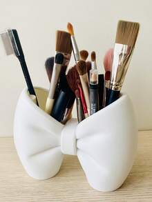 1/2pcs Bow Shaped Storage Box,Suitable For Bedrooms,Living Rooms,Dressing Tables,Desks,Bathrooms,Multi-Purpose And Versatile,An Essential For Home Table And Drawer Organization. - Multicolor - View 4