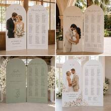 Customized Wedding Arch Fabric Decor Cover, Personalized Photo/Name/Date/Text, Polyester Double-Sided Stretch Backdrop, Party Decoration, Wedding Welcome Sign, Bridal Gift, No Power Required, Suitable For Wedding, Birthday, Party - Multicolor - View 2