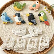 7Pcs Assorted Bird Shape Polymer Clay Cutters Set Parrot Sparrow Style Clay Molds DIY Handmade Earring Pendant Jewelry Craft Supplies - 7pcs - View 3