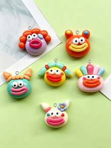 10/20/100pcs Cartoon Glossy Big Mouth Pendant Charm DIY Handmade Keychain Bag Charm Accessory - Cookie Monster - View 1