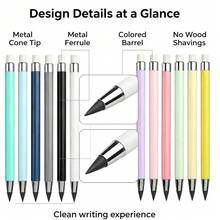 Eternal Pencil With Eraser, Inkless Advanced Technology, HB Macaron Color, No Sharpening Needed, Break-Resistant Pencil - A - View 2