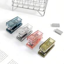 Small Cute Stapler, Compact Student Stapler, Learning Supplies, Home Binding Machine, Portable Transparent Stapler For Packaging And Sealing - Stapler - View 2