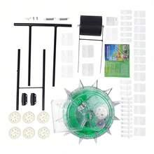 Garden Seeder, Seed Spreader Push With 12 Seeding Ports, Hand-Push Roller Seeding And Fertilizer Applicator Planting Depth 3.5-7.8cm, Precision Garden Seeder Row Planter For Corn Cotton Soybean Peanut,Garden Tools, Gardening Tools For Garden - Multicolor - View 9