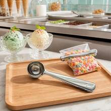 Cuchara de Acero Inoxidable para Helado con Clip de Cierre - Plateado - Ver 8