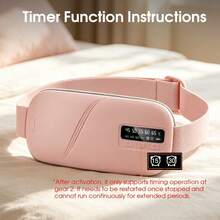 Warm Uterus Waist Belt, USB Rechargeable Heating Pad, Heating Vibration Massage Waist Belt - A - View 4