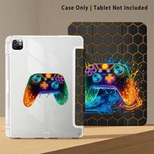 遊戲控制器圖案彩繪效果平板保護殼附支架，相容 Honor 8/9/10/X8/X8A/X9/X8Pro/X9Pro、MatePad SE 11 吋/MatePad 11 吋/11.5 吋/MatePad Pro、Apple 10 代/11 代 2025 (A16)、Galaxy Tab A7/A9 及其他熱門機型 - 款式14 - 查看 6