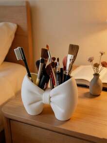 1/2pcs Bow Shaped Storage Box,Suitable For Bedrooms,Living Rooms,Dressing Tables,Desks,Bathrooms,Multi-Purpose And Versatile,An Essential For Home Table And Drawer Organization. - Multicolor - View 1