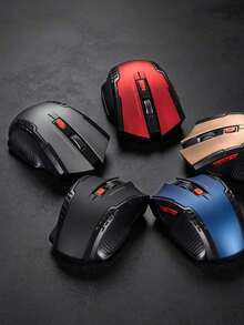 2.4G Wireless Optical Gaming Mouse, Ergonomic 6-Button, Adjustable DPI, 10m Transmission, Suitable For Laptop Desktop Office Gaming, Battery Not Included (Battery Not Included) - View 2