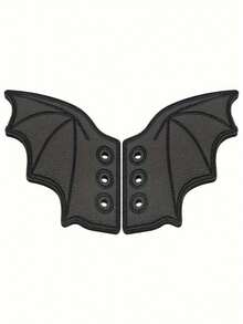 1 Pair Black Bat Wing Boots Decoration - Multicolor - View 5