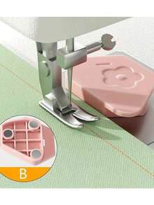 Macaron Color Magnetic Sewing Machine Guide, Universal Plastic Magnetic Edge Guide, Precise Stitching Positioning Tool, DIY Sewing Accessory, Professional Tailoring Straight Stitching Aid, Durable And Portable, Available In Pink, Yellow Or Green, No Battery Required - A - View 8