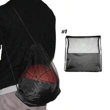 1pc Single Ball Bag, Balls Storage Bags, Drawstring Sling Backpack For Soccer Basketball Football Volleyball Rugby - Multicolor - View 12