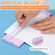 Multifunctional A3 Dual-Direction Paper Cutter, Portable Manual Paper Cutter With Ruler, Perfect For Office, School And Study Use - D - View 4