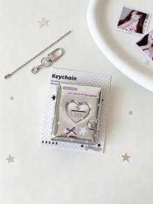 2 Inch Mini Cartoon PVC Photo Card Album Backpack Charm, Decorative Portable Photo & Card Storage Holder, 16 Inner Pages For Photo Sticker Display And Storage - Multicolor - View 6