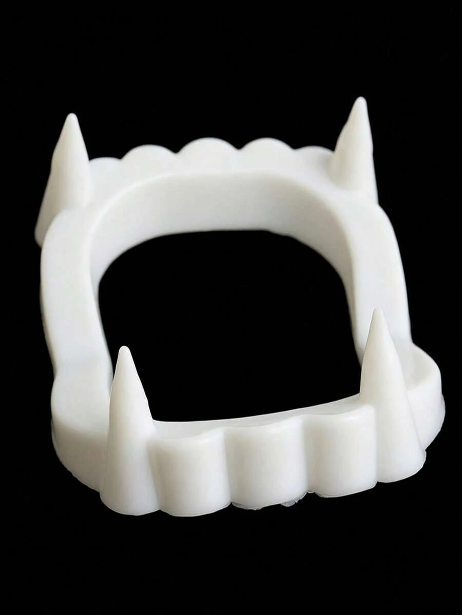 5/1pc Halloween Vampire Teeth, Party Prank Realistic Rotten Teeth, Mouth-Blocking Horror Zombie Teeth, Suitable For Costume Party, Cosplay False Teeth Magic Props, Party Funny Prank Games, Fun Games - Multicolor - View 1