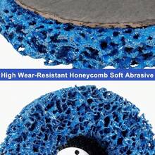 6pcs 4.5inch Rust & Paint Removal Wheel Discs, Ideal For  For Angle Grinder Paint Strip Wheel Quick Abrasive Discs Rust, Oxidation, Paint Remover - 6PCS - View 5