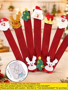 Christmas Style Refrigerator Handle Cover - Suitable For Various Appliances (Refrigerator, Microwave, Dishwasher); Ideal Choice For Indoor Christmas Decoration And Holiday Party Supplies; Washable Handle Cover, Create Festive Atmosphere - Multicolor - View 11