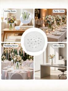 4/2/1pc Silicone Floral Grid Holder, Flexible Flower Stem Support For Vases, Suitable For Cube And Round Vase Openings. Waterproof And Reusable Floral Arrangement Grid, Easy To Set Up, Perfect For Weddings, Parties And Daily Home Decor. - Mesh Flower Vase - View 5