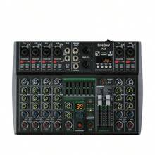 AK 8-Channel Professional Audio Mixer, 99 DSP, Bluetooth Connectivity For Mobile Phones, Built-In USB Interface, Computer Recording Capability, Compatible With 12V Car Power And 48V Phantom Power. Ideal For Live Broadcasts, Small Concerts, Etc. - US A Type Plug(110-127V) - View 3