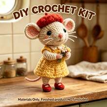 1pc Crochet Kit (Materials Only. Simple Hand Crocheting Needed)Beginner-Friendly DIY Kit With Step-By-Step Guides & English Manual.Lovely Design For Home Decoration, Ideal Creative Gift For Birthdays & Festivals. - DIY Crochet Kit - View 12