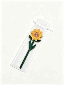 Artificial Leather Floral Bookmarks, Soft Flower Page Markers, Daisy, Tulip, Rose, Sunflower Patterns, Decorative Planner Accessories, Perfect Gift For Book Lovers, Writers, Students, Office Workers, Women, Cute Room Decor And Reading Gift - Multicolor - View 11