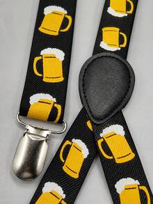 Men's High Elasticity 2.5cm Suspenders - Multicolor - View 5