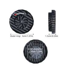 Sporty Carbon Fiber Texture Car Ignition Button Decorative Cover, Anti-Scratch Interior Accessory - Sporty Style - View 6