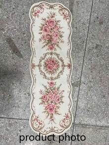 1 pieza Alfombra de pasillo vintage europea, alfombra de área, tapete, decoración del hogar, decoración de la habitación, alfombra lavable, regalo de vuelta a la escuela - Multicolor - Ver 4
