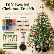 1pc New DIY Beaded Christmas Tree Kit Handmade Beaded Christmas Tree Set - Multicolor - View 7