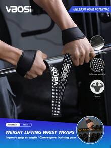 VBOSI 1 Pasang Pelindung Pergelangan Tangan Neoprene Tebal Anti Selip Unisex untuk Angkat Beban, Penyangga Pergelangan Tangan untuk Latihan Kekuatan Deadlift, Pelindung Telapak Tangan untuk CrossFit, Aksesori Gelang Pergelangan Tangan untuk Gym - MultiWarna - View 1