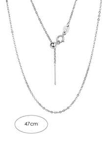 SYMFNY 925 Silver Minimalist Basic Universal Bead Stringing Necklace (1 Piece) - Necklace - View 4